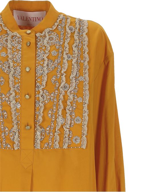 Mustard yellow shirt VALENTINO GARAVANI | 6B3AEAB1906JB5